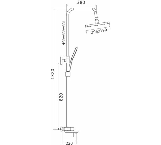 Душевая система SHEVANIK S8236T