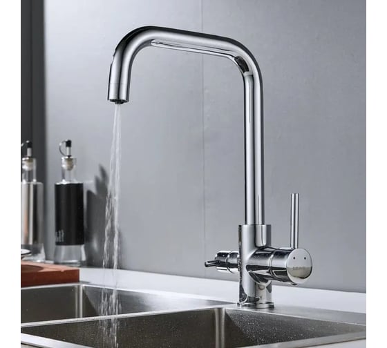 Смеситель для кухни Shevanik с подключением фильтра питьевой воды S228