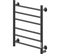 Электрический кабельный полотенцесушитель Ника Way-2 60/50 ral9005 черный матовый, правый тэн Way-2 60/50 черн прав