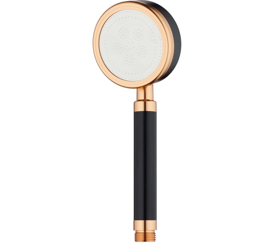 Душевая лейка ARGOTECH red gold, алюминий, чёрный / красное золото, блистер 43772