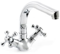 Смеситель для кухни SANTREK AQUA-430 "CLASSIC" LUX 1/2 м/к Крест SL594 высокий излив 276640