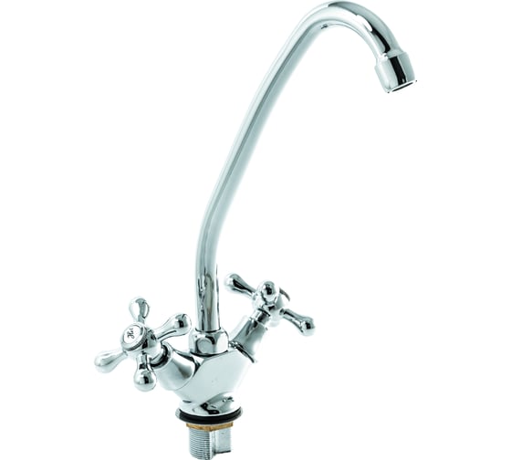 Смеситель для кухни SANTREK AQUA-230 "NOSTALGIE" 1/2 м/к на гайке Крест SL 597 123496 1