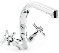 Смеситель для кухни SANTREK AQUA-430 "CLASSIC" LUX 1/2 м/к Крест SL595 высокий излив 276641