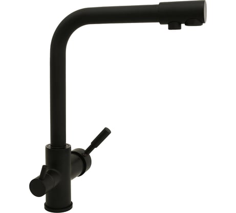 Смеситель для кухни SANTREK AQUA-1002 "PRESTIGE" (SAP-1002) d-35 с подключением фильтра питьевой воды, черный 283069