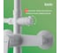 Смеситель с верхним душем и изливом IDDIS белый матовый ray RAYWT3Fi06 3