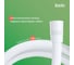 Смеситель с верхним душем и изливом IDDIS белый матовый ray RAYWT3Fi06 11