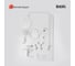 Смеситель с верхним душем и изливом IDDIS белый матовый ray RAYWT3Fi06 12