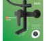 Смеситель IDDIS с верхним душем и изливом, черный матовый, ray RAYBL3Fi06 2