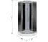 Душевая кабина Teymi Lina Black 90x90 с низким поддоном T00107B ЦБ-00266637 12