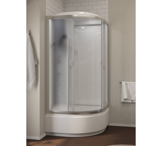 Душевая кабина Teymi Lina White 100x100 с высоким поддоном T00105W ЦБ-00266641