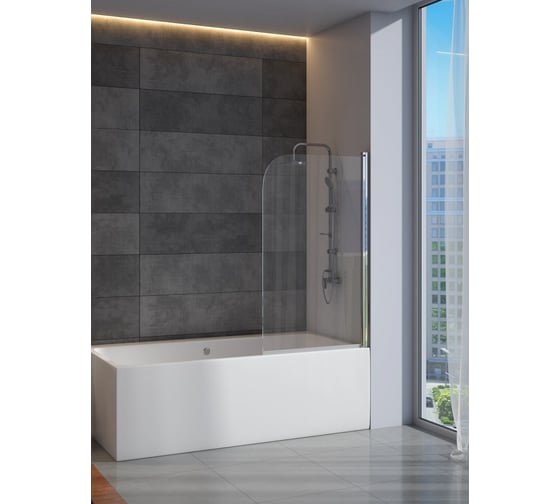 Шторка на ванну Teymi Solli 85x140 T00204 ЦБ-00266645