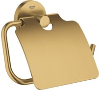 Держатель для туалетной бумаги с крышкой GROHE Essentials холодный рассвет матовый 40367GN1