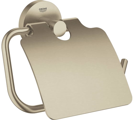 Держатель для туалетной бумаги с крышкой GROHE Essentials никель матовый 40367EN1