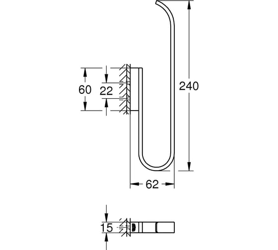 Держатель запасного рулона бумаги GROHE Selection теплый закат матовый 41067DL0
