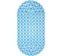 Коврик для ванны Аквалиния ПВХ, бусинка, синий 6733-1