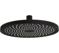 Душевая насадка IDDIS верхняя круглая, матовая черная, optima home OPH25BPi64