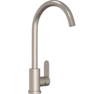 Смеситель для кухни Teymi Lori высокий, нержавеющая сталь, покрытие сатин T10243 ЦБ-00267036