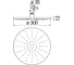 Верхний душ Nobili 30 см ad139/63rcp 00000124986 2
