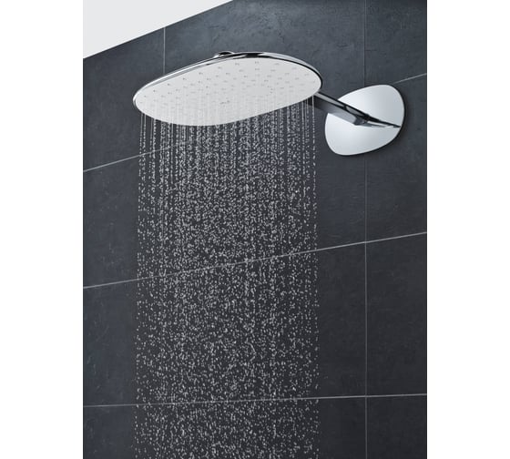 Верхний душ с душевым кронштейном GROHE Rainshower 360 MONO 360x220 мм, хром 26450LS0