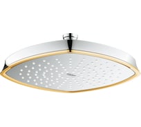 Верхний душ GROHE Rainshower Grandera, 1 режим, 220x200 мм, хром/золото 27974IG0