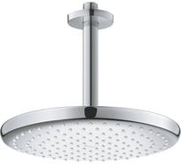 Верхний душ GROHE Tempesta 250, круглый + душевой кронштейн потолочный 142 мм, хром 26664000