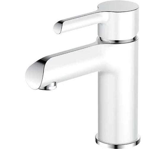 Смеситель для умывальника ARGOTECH elat new, хром/белый, d-40 43307