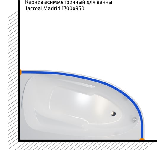 Карниз Triton Madrid 1700x950 Щ0000052875