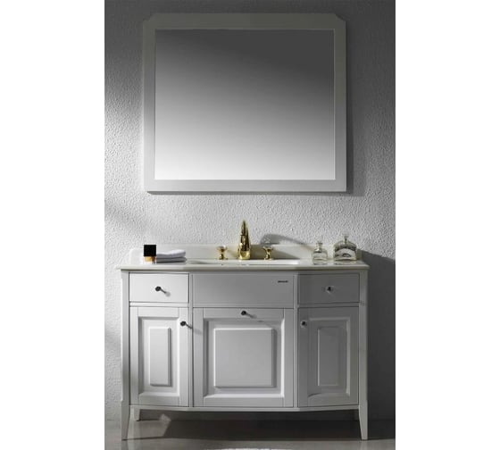 Смеситель для умывальника на три отверстия Bravat SWAN (Golden) F24287G-ENG