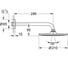 Верхний душ с кронштейном GROHE Rainshower Cosmopolitan Metal, диаметр 210 мм, хром 26052000 2