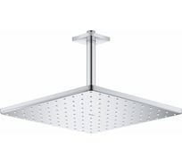 Верхний душ с потолочным душевым кронштейном GROHE 142 мм, 1 режим струи, Rainshower Mono 310 Cube, хром, 26565000