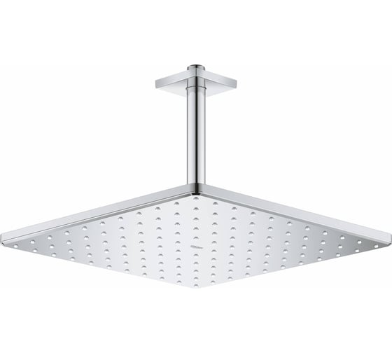 Верхний душ с потолочным душевым кронштейном GROHE 142 мм, 1 режим струи, Rainshower Mono 310 Cube, хром, 26565000 1