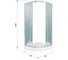 Душевой уголок Teymi Lina 90x90 с низким поддоном, матовые стекла T00108 ЦБ-00266643 10