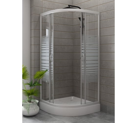 Душевой уголок Teymi Lina 90x90 с низким поддоном, матовые стекла T00109 ЦБ-00266644