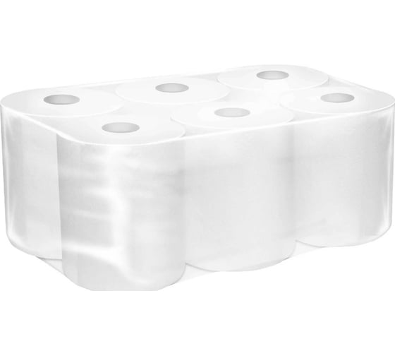 Бумажное полотенца Jasmin professional 2 слоя, 6 рулонов, 20x25, 150 м, d 4,5 см центральная вытяжка (м2,м4) П1502010