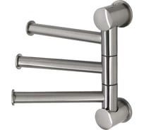 Держатель полотенец WasserKraft Nickel тройной K-1053N