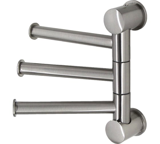Держатель полотенец WasserKraft Nickel тройной K-1053N