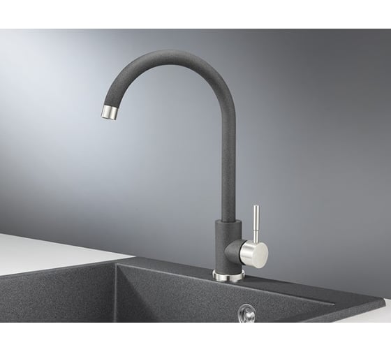 Смеситель для кухни GRANULA ST-4031 графит