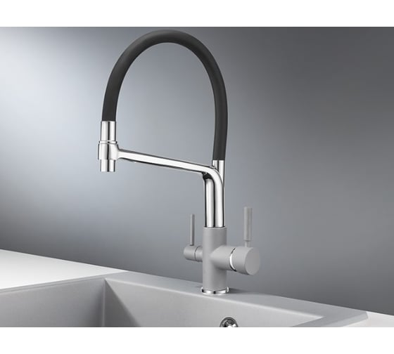 Смеситель для кухни GRANULA GR-0083 алюминиум