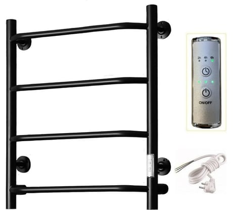 Полотенцесушитель Тругор Пэк сп 6 60x50, черный матовый ВГП 00292143