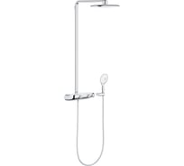 Душевая система GROHE Rainshower SmartControl 360 MONO с термостатическим смесителем, настенный монтаж, белая луна 26361LS0
