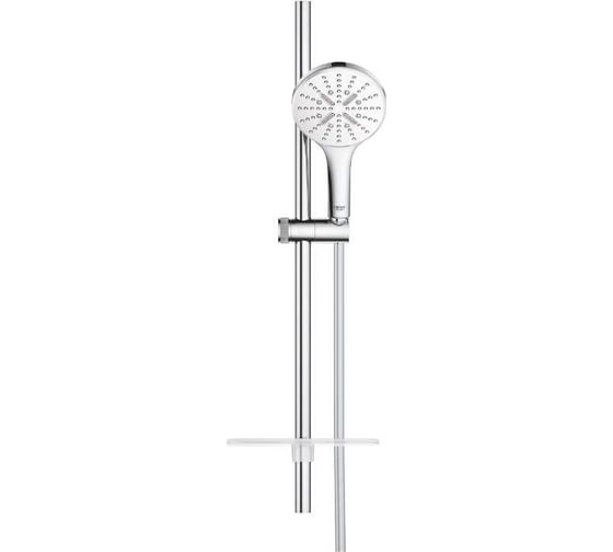 Душевой гарнитур GROHE Rainshower SmartActive 130, 3 вида струи, белая луна 26576LS0