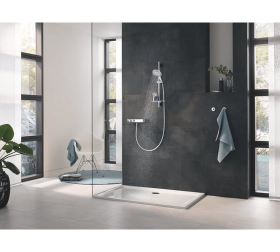 Душевой гарнитур GROHE Rainshower SmartActive 150, 3 вида струй, хром 26592000