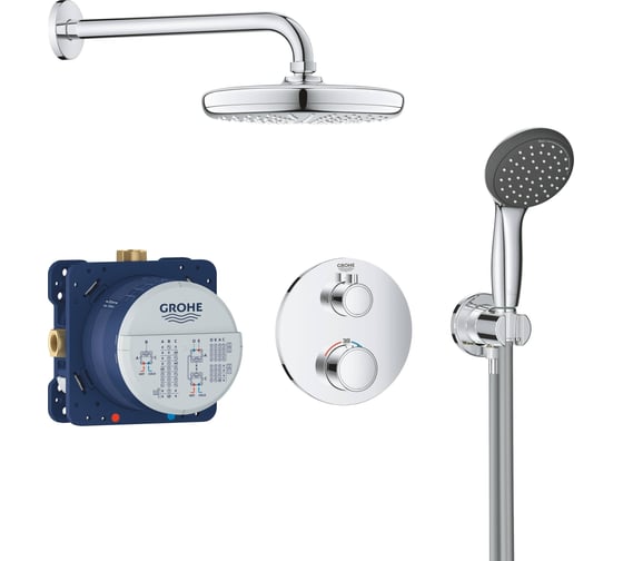 Душевая система GROHE Precision Trend с верхним душем Vitalio Start 210, хром 34733002