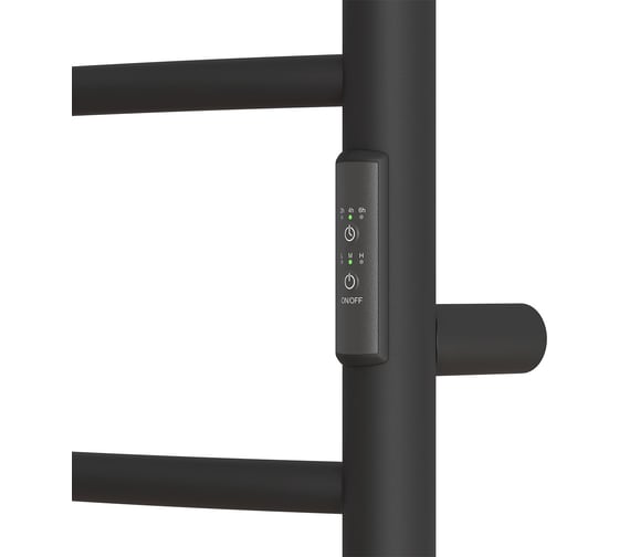 Электрический полотенцесушитель Point афина п5 400x800 с полкой, диммер справа, черный PN04848PB