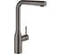 Смеситель для кухни GROHE Essence New с выдвижным изливом, тёмный графит глянец 30270A00 1