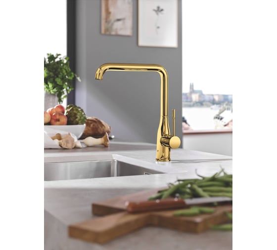 Смеситель для кухни GROHE Essence New, холодный рассвет глянец 30269GL0