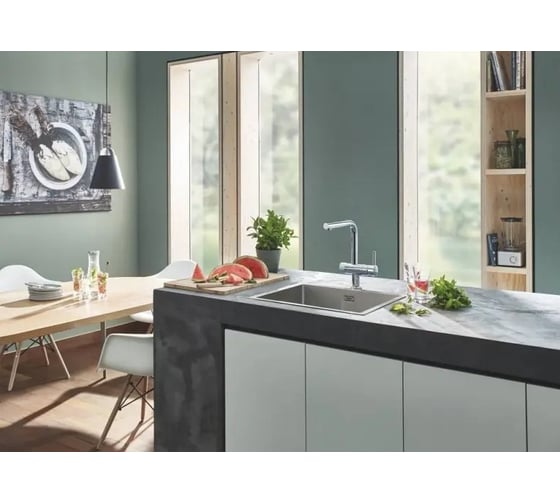 Смеситель для кухни GROHE Blue Pure Minta, стартовый комплект, хром 30393000
