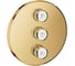 Комплект верхней монтажной части для вентиля Grohe Grohtherm SmartControl на три выхода, круглая розетка, холодный рассвет глянец 29122GL0 1