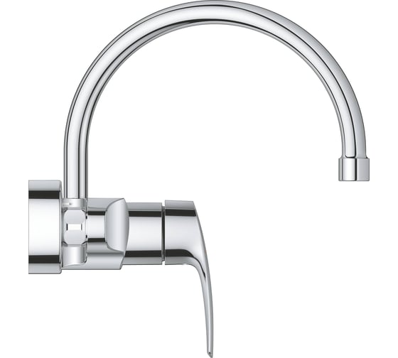 Смеситель для кухни GROHE Eurosmart 2021, настенный монтаж, высокий излив, вынос 245 мм, хром 32482003