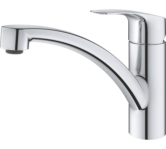 Смеситель для кухни GROHE Eurosmart 2021, низкий излив, с EcoJoy, хром 3328130E